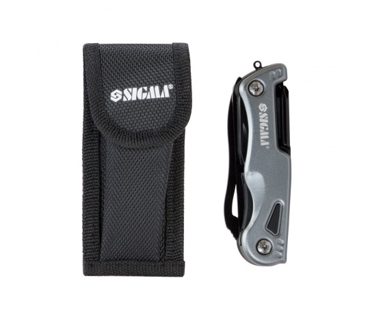 Фото 3 - Мультиинструмент нож 12в1 (чехол) SIGMA (4375521)