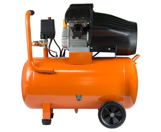 Фото 4 - Компрессор V 2.2кВт 386л/мин 8бар 50л (2 крана) GRAD (7043935)