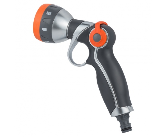 Фото 4 - Пистолет распылитель 7-ми режимный курок плавающий (AL+TPR) FLORA (5011394)