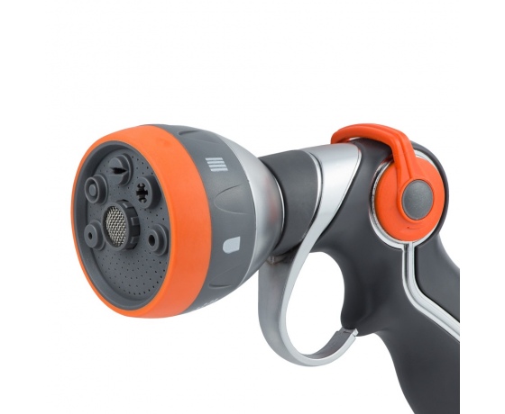 Фото 5 - Пистолет распылитель 7-ми режимный курок плавающий (AL+TPR) FLORA (5011394)