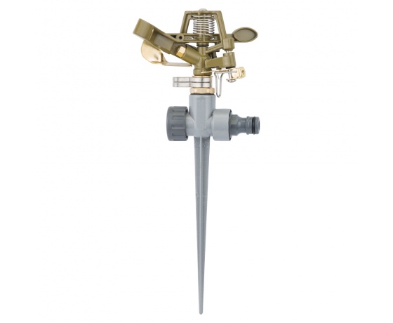 Фото 2 - Дождеватель импульсный на металлическом колышке (металл) FLORA (5013224)