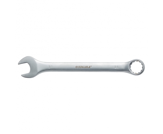 Фото 2 - Ключ рожково-накидной 21мм CrV satine с подвесом SIGMA (6021661)
