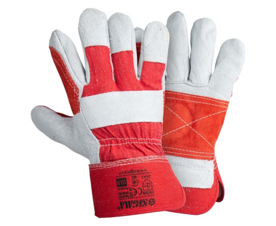 Фото 2 - Перчатки комбинированные замшевые р10.5 класс АВ (усиленная ладонь) SIGMA (9448381)