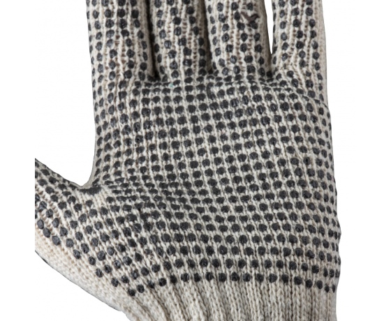 Фото 3 - Перчатки трикотажные с точечным ПВХ покрытием р9 (двухсторонние манжет) SIGMA (9442321)