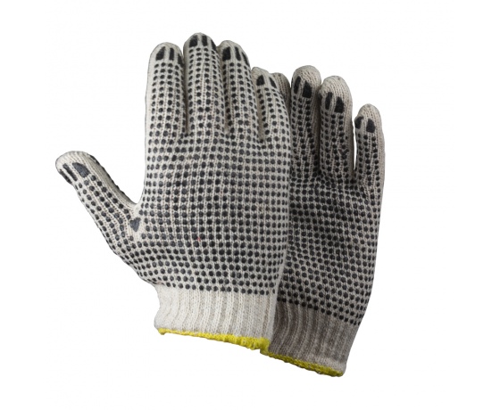 Фото 2 - Перчатки трикотажные с точечным ПВХ покрытием р9 (двухсторонние манжет) SIGMA (9442321)