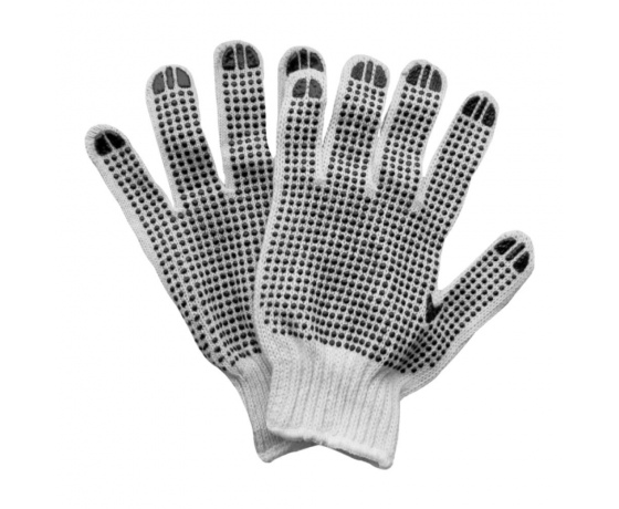 Фото 2 - Перчатки трикотажные с точечным ПВХ покрытием р10 (двухсторонние манжет) SIGMA (9442331)