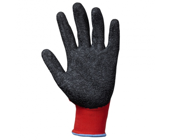 Фото 3 - Перчатки трикотажные с частичным латексным вспененным покрытием р9 (черные манжет) SIGMA (9445571)