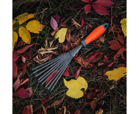 Фото 5 - Грабли веерные (ABS+TPR) FLORA (5041954)