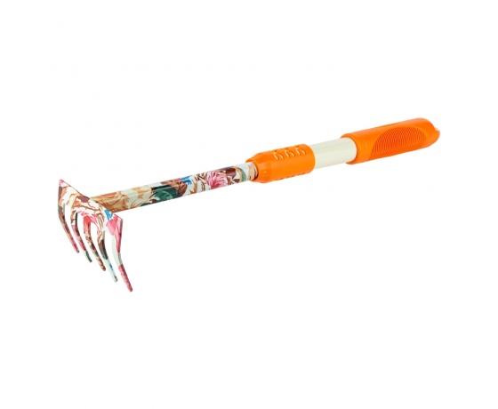 Фото 2 - Грабли 5-ти зубые (orange) (TPR) FLORA (5043024)