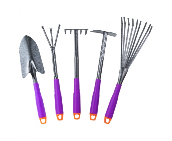 Фото 2 - Набор посадочный из 5-ти предметов (полая ручка) (ABS) GRAD (5044545)