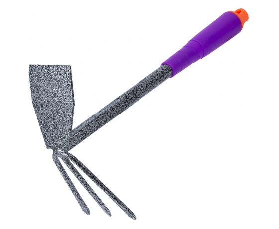 Фото 4 - Мотыга комбинированная плоская + 3-х зубая (полая ручка) (ABS) GRAD (5044665)