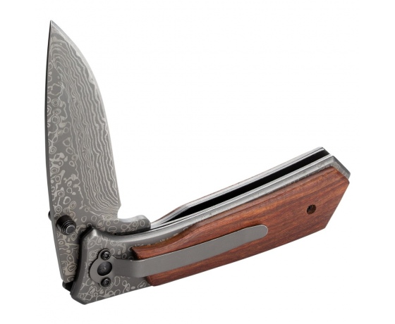 Фото 8 - Нож раскладной 122мм (рукоятка дерево) SIGMA (4375821)