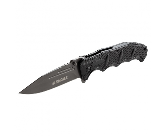 Фото 8 - Нож раскладной 124мм (рукоятка алюминиевый сплав) SIGMA (4375851)