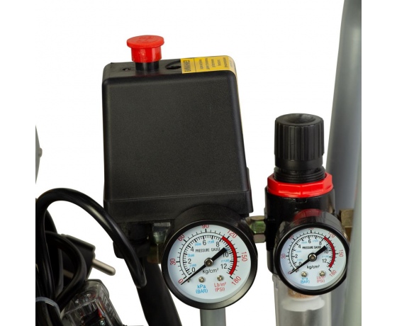 Фото 6 - Компрессор четырехцилиндровый безмасляный 2.2кВт 308л/мин 8бар 50л SIGMA (7042551)