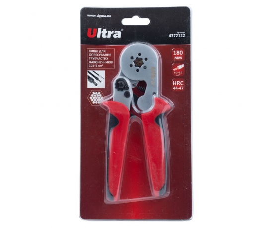 Фото 7 - Клещи для опрессовки трубчатых наконечников 0.2-6мм² (шестигранник) ULTRA (4372122)