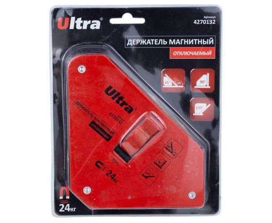 Фото 2 - Магнит для сварки отключаемый 24кг 135×130×151мм (45,90,135°) ULTRA (4270132)