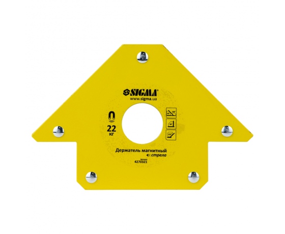 Фото 2 - Магнит для сварки стрела 22кг 90×90 мм (45,90,135°) SIGMA (4270321)