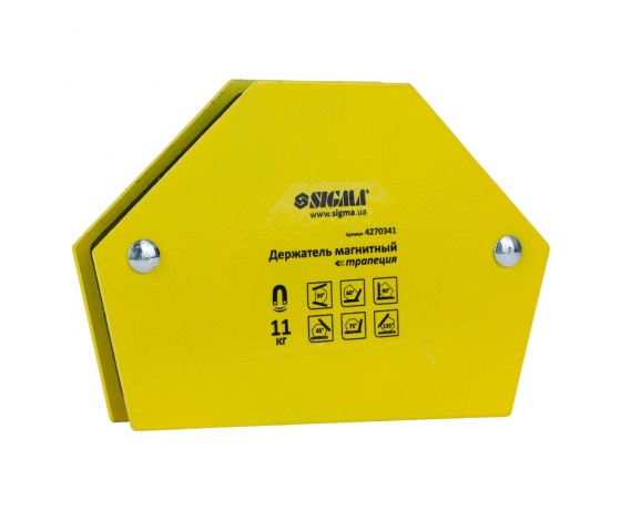 Фото 4 - Магнит для сварки трапеция 11кг 78×32×47×28.5мм (30,45,60,90,75,135°) SIGMA (4270341)