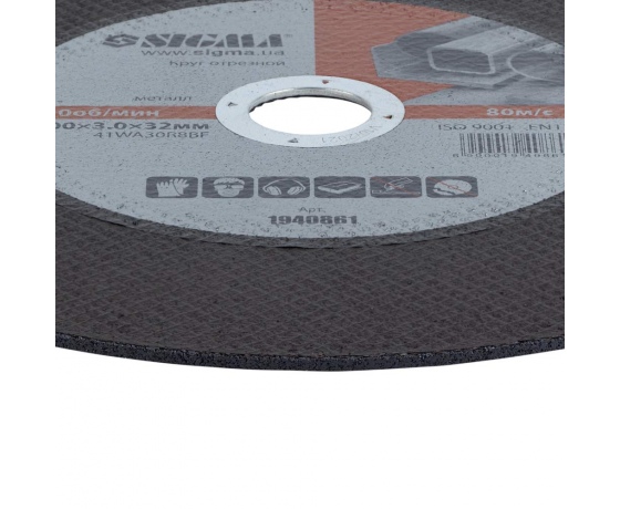 Фото 4 - Круг отрезной по металлу Ø300×3.0×32мм SIGMA (1940861)