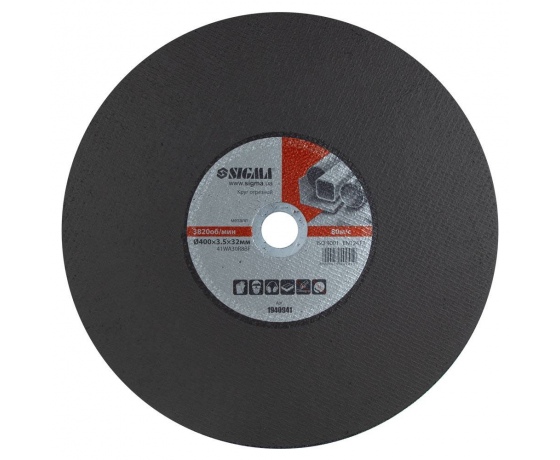 Фото 2 - Круг отрезной по металлу Ø400×3.5×32мм SIGMA (1940941)