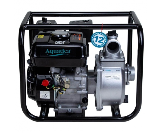 Фото 3 - Мотопомпа 6.5л.с. Hmax 26м Qmax 30м³/ч (4-х тактный) AQUATICA (772531)