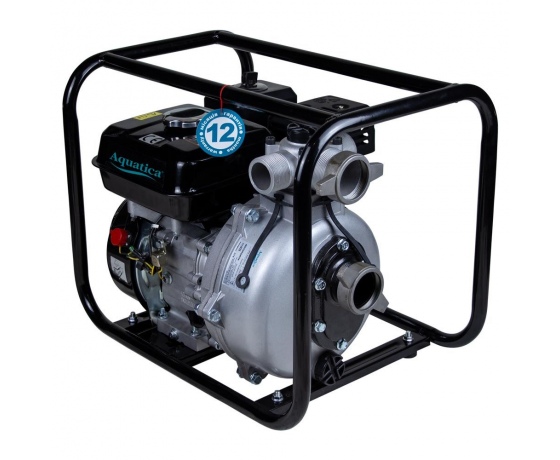 Фото 4 - Мотопомпа 6.5л.с. Hmax 70м Qmax 33м³/ч (4-х тактный) AQUATICA (772535)