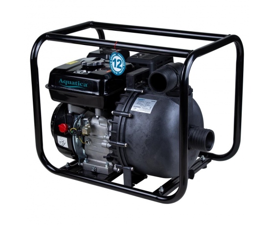 Фото 4 - Мотопомпа 5.5л.с. Hmax 30м Qmax 38м³/ч (4-х тактный) для агрессивной среды AQUATICA (772539)