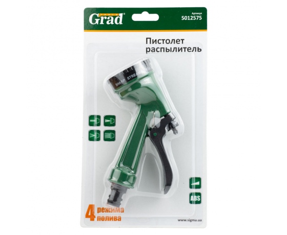 Фото 5 - Пистолет распылитель 4-х режимный АВС GRAD (5012575)