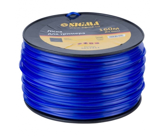 Фото 2 - Леска для триммера квадрат Ø3.0мм 160м катушка SIGMA (5617411)