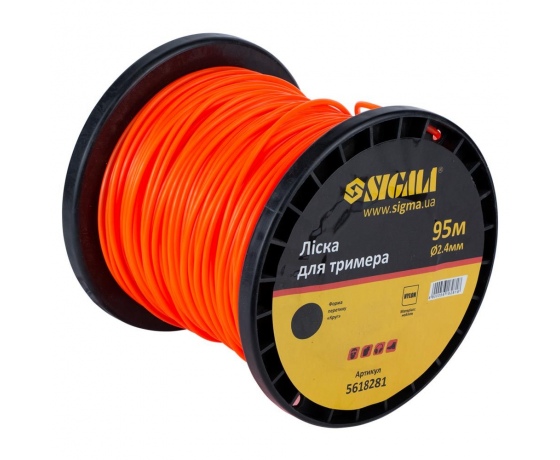 Фото 3 - Леска для триммера круг Ø2.4мм 95м катушка SIGMA (5618281)
