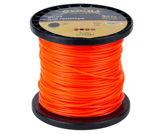 Фото 2 - Леска для триммера круг Ø2.4мм 95м катушка SIGMA (5618281)