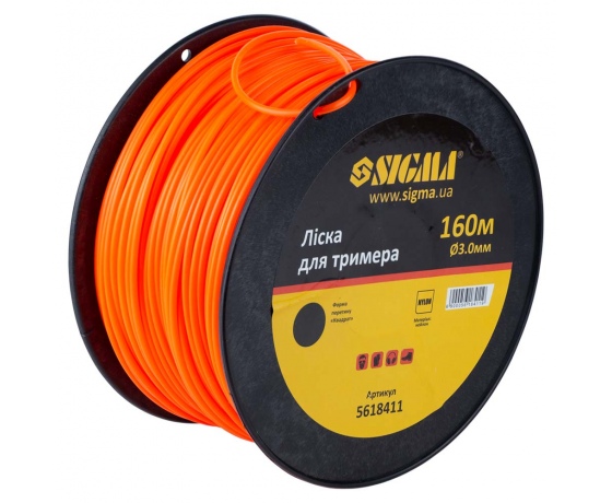 Фото 3 - Леска для триммера круг Ø3.0мм 160м катушка SIGMA (5618411)