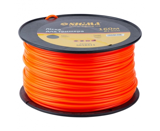 Фото 2 - Леска для триммера круг Ø3.0мм 160м катушка SIGMA (5618411)