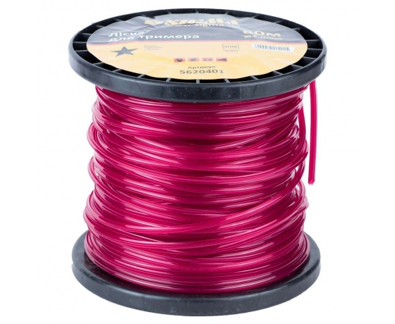 Фото 2 - Леска для триммера звезда Ø3.0мм 60м катушка SIGMA (5620401)