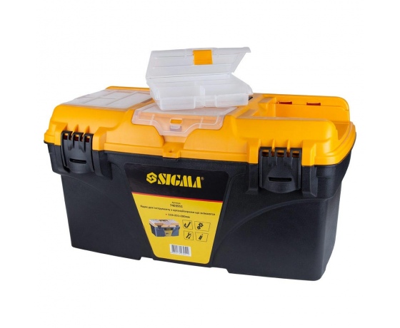 Фото 4 - Ящик для инструмента со съёмными органайзерами 510×291×280мм SIGMA (7403951)