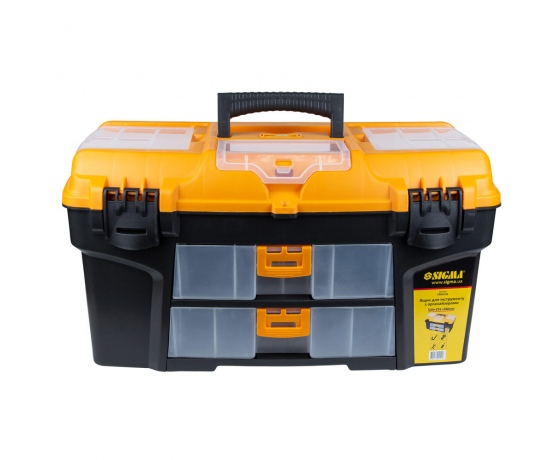 Фото 3 - Ящик для инструмента со съёмными органайзерами и консолью 534×291×280мм SIGMA (7404141)