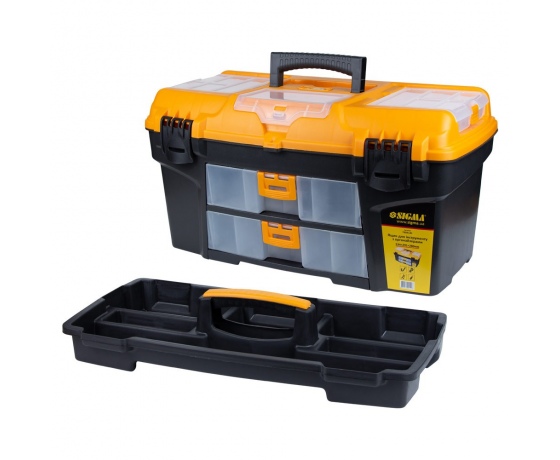 Фото 6 - Ящик для инструмента со съёмными органайзерами и консолью 534×291×280мм SIGMA (7404141)