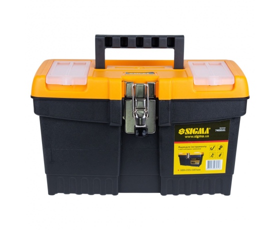 Фото 3 - Ящик для инструмента (металлические замки) 320×155×187мм SIGMA (7403531)