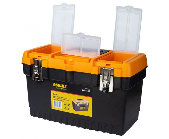 Фото 4 - Ящик для инструмента (металлические замки) 413×212×244мм SIGMA (7403541)