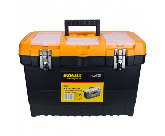 Фото 3 - Ящик для инструмента (металлические замки) 486×267×320мм SIGMA (7403551)
