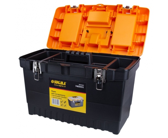 Фото 4 - Ящик для инструмента (металлические замки) 486×267×320мм SIGMA (7403551)
