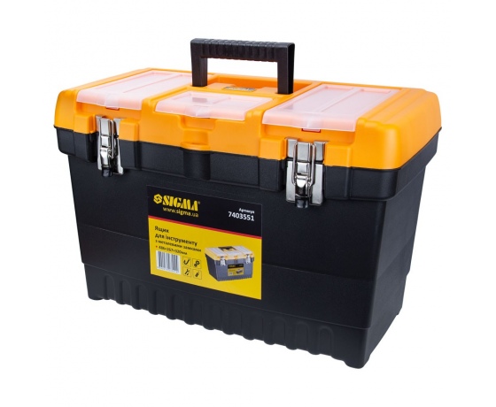 Фото 2 - Ящик для инструмента (металлические замки) 486×267×320мм SIGMA (7403551)