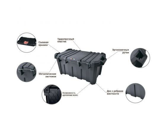 Фото 7 - Контейнер для инструмента 45л Profi 605×383×325мм ULTRA (7402482)