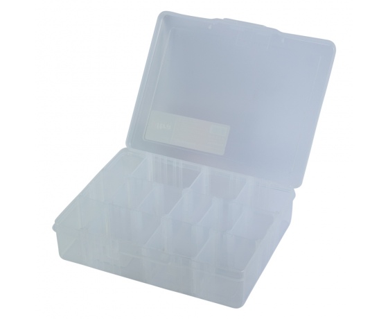 Фото 4 - Органайзер пластиковый прозрачный 14 отсеков 195×160×50мм ULTRA (7417052)