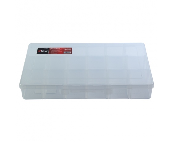 Фото 3 - Органайзер пластиковый прозрачный 18 отсеков 310×200×50мм ULTRA (7417082)