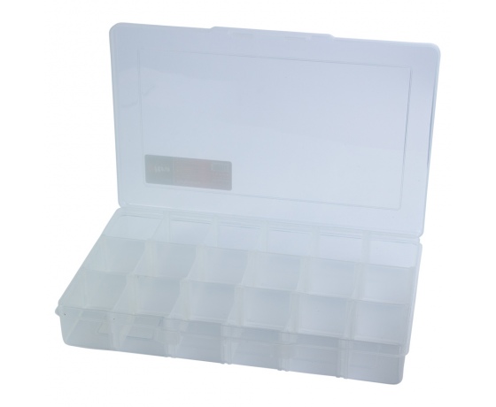 Фото 4 - Органайзер пластиковый прозрачный 18 отсеков 310×200×50мм ULTRA (7417082)