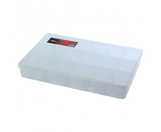 Фото 2 - Органайзер пластиковый прозрачный 18 отсеков 310×200×50мм ULTRA (7417082)