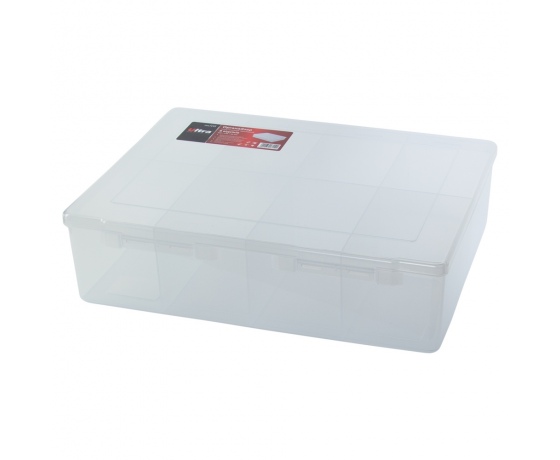 Фото 2 - Органайзер пластиковый прозрачный 8 отсеков 350×270×95мм ULTRA (7417112)