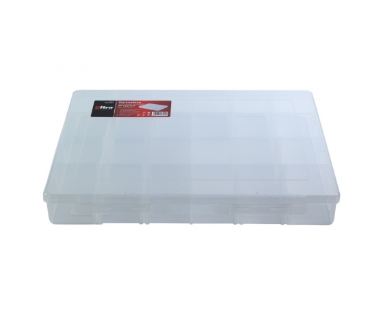 Фото 3 - Органайзер пластиковый прозрачный 20 отсеков 350×270×50мм ULTRA (7417122)