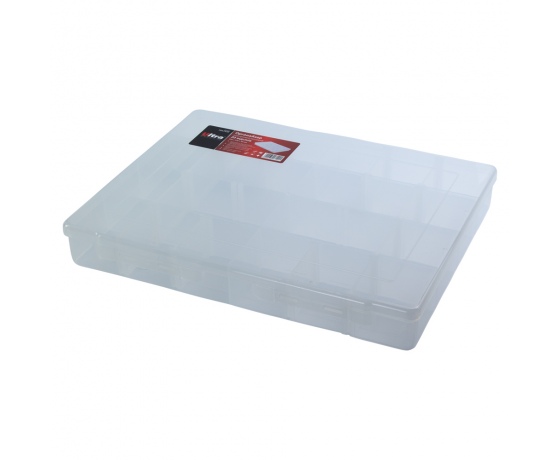 Фото 2 - Органайзер пластиковый прозрачный 20 отсеков 350×270×50мм ULTRA (7417122)